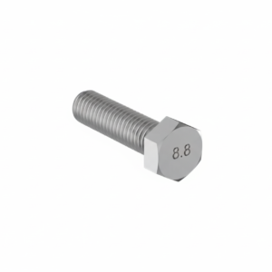 M8 x 200 mm I Hex Head Bolt - DIN 933 | Zinc Plated | Grade 8.8 | Full Thread